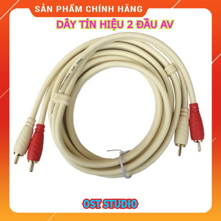 Dây Tín Hiệu 4 Đầu AV 2 Ra 2 Chính Hãng CHOSEAL Đầy Đủ Kích Thước Từ 1.8m - 5m. Bảo Hành Lên Đến 12 Tháng