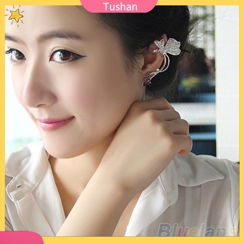 Hoa tai hình bướm đính đá lấp lánh thanh lịch cho nữ