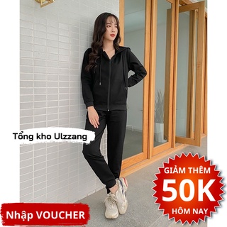 Bộ Hoodie nỉ da cá cotton cao cấp