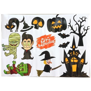 Decal dán tường, kính trang trí lễ hội hóa trang Halloween tấm1m x 0,7m ( nhiều mẫu)