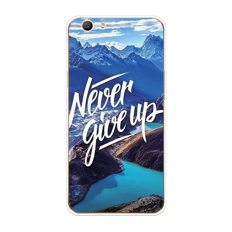 1Ốp lưng TPU mềm Oppo A71 A73 A77 A83 A1 F5 phong cảnh hoa văn | BigBuy360 - bigbuy360.vn