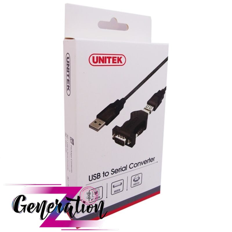 Cáp USB nối dài + RS 232 Unitek Y-109 - Chính hãng Unitek