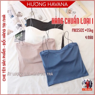  Áo bra Crop top - Cotton 2 dây mảnh sợi bún dáng lửng freesize FLA52