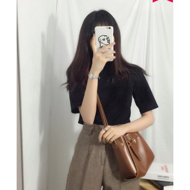 ÁO PHÔNG BASIC CỔ CAO SIÊU ĐẸP