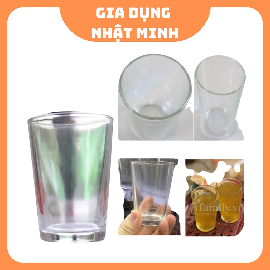 Cốc Thủy Tinh Uống Trà Nóng, Sữa Chua Việt Tiệp, bộ 12 cốc, cốc thủy tinh, cốc sữa chua, cốc trà