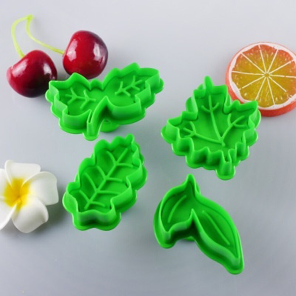 Set 3 hoặc 4 Khuôn Tạo Hình Lá Cho Bánh
