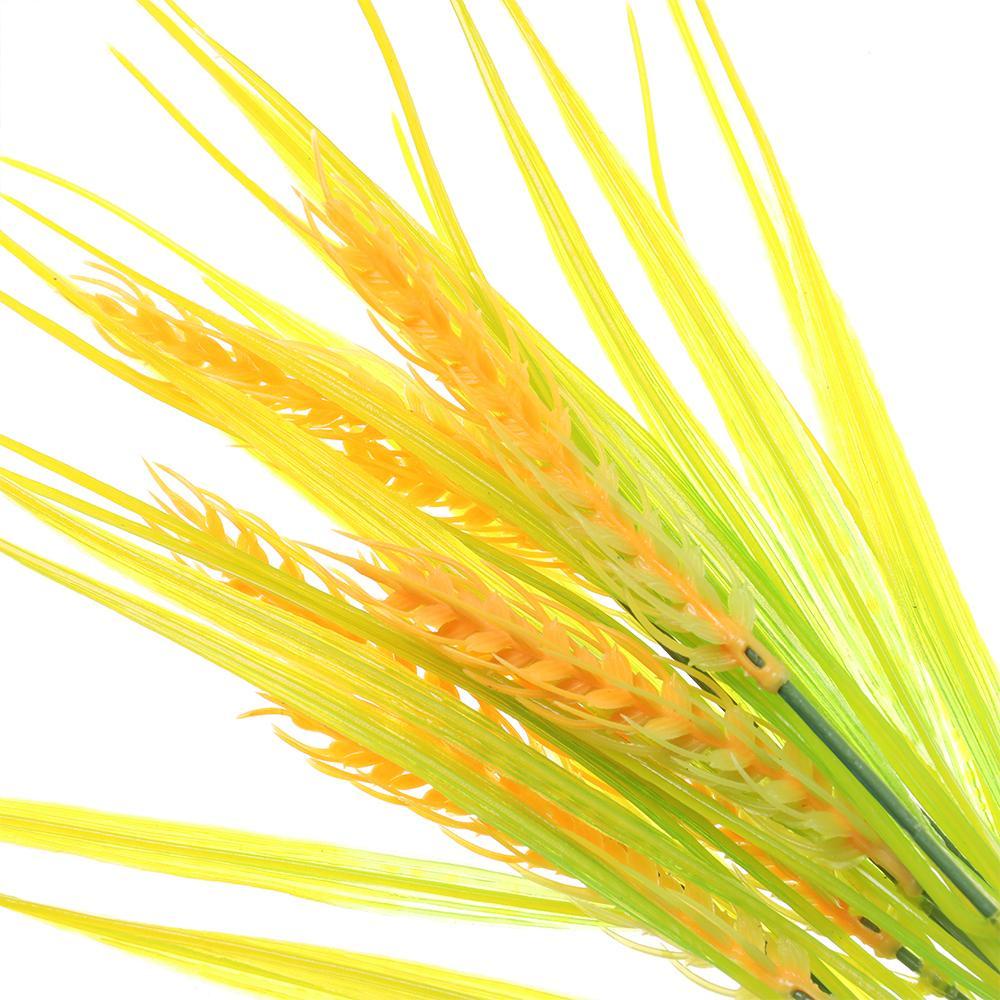 LAKAMIER Set 2 Bông Cỏ Lúa Mì Nhân Tạo Màu Vàng Mới Phong Cách Đồng Quê Trang Trí Tiệc Cưới