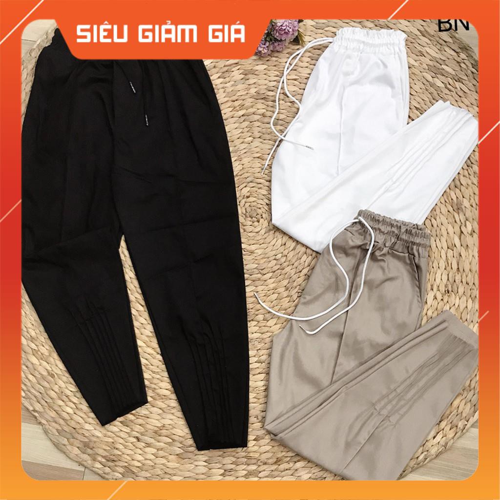 [FreeShip – Xả kho] Quần baggy nữ kaki bo gấu xếp li siêu xinh | BigBuy360 - bigbuy360.vn