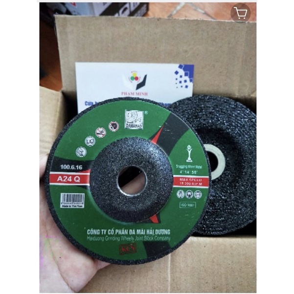 Đá mài bavia Hải Dương 100 mm (hộp 25 viên) .