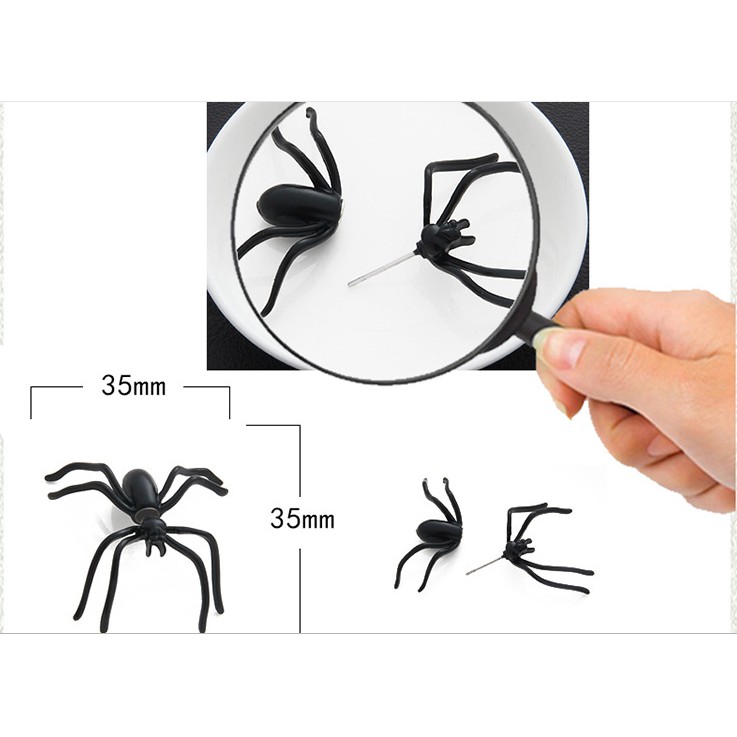 Bông tai Haloween, Khuyên tai hình nhện đen độc đáo - Bim's House