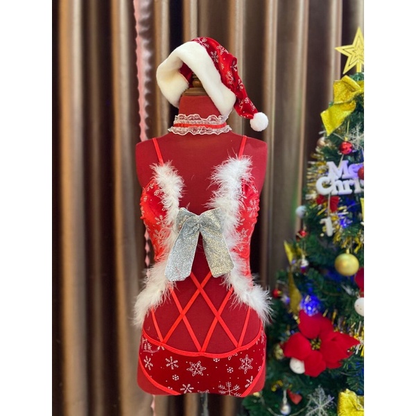 Set Đồ Ngủ 1 Mảnh Noel Nóng Bỏng MS19985[CWEAR.SEXY_ĐỒ NGỦ &amp; NỘI Y CAO CẤP]