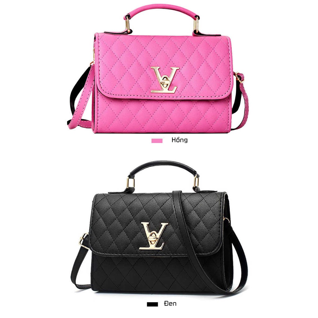Túi xách nữ 👜 Mẫu HOT 2021 Hàn Quốc 👜 Túi Trần Trám Cao cấp phong cách công sở [Màu: Đen, Hồng, Xanh] | BigBuy360 - bigbuy360.vn
