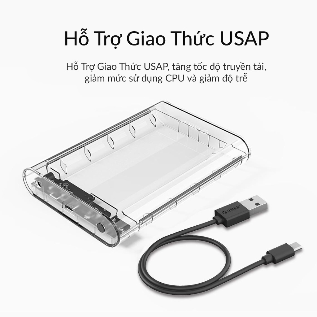 Box ổ cứng HDD 3.5 inch SATA USB 3.0 ORICO 3139C3 3139U3
