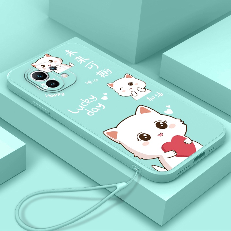 Ốp Điện Thoại tpu Mềm Chống Trượt Có Dây Đeo Cho xiaomi 11 xiaomi 11 lite xiaomi 12 xiaomi 9t 9t pro 10t 10t pro 11t 11t pro