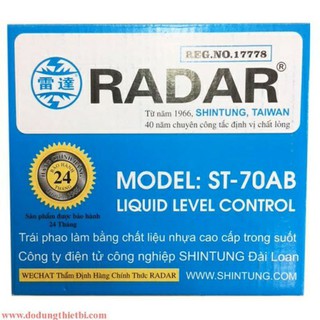 Phao điện bồn nước radar