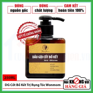 [CHÍNH HÃNG] Dầu Gội Cốt Bồ Kết Trị Gàu Và Trị Rụng Tóc WonMom Hũ 250ML | Chăm Sóc Tóc | Chăm Sóc Da Đầu