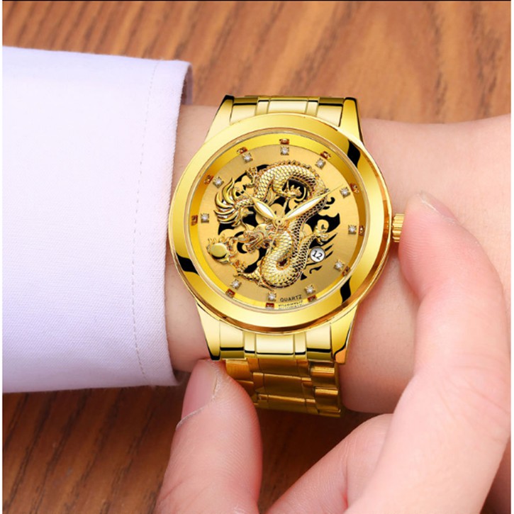 ĐỒNG HỒ NAM CHẠY 3 KIM CÓ NGÀY GB013 DÂY DEMI THÉP KHÔNG GỈ | BigBuy360 - bigbuy360.vn