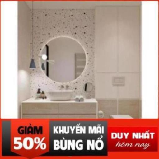 Gương Tròn Đèn LED Hậu Phun Cát [Size 60cm], Mirror Decor 360, 089.88.999.44