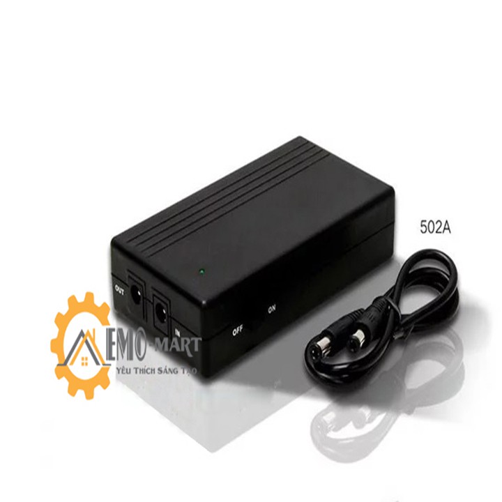 Nguồn dự phòng UPS mini 5V/9V/12V-1A ⚡️𝐅𝐑𝐄𝐄 𝐒𝐇𝐈𝐏⚡️ Nhựa ABS cao cấp - Dung lượng pin 4000mAh