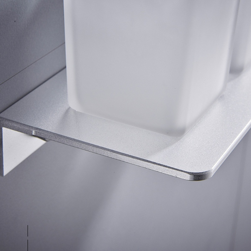 QQ Giá Đỡ Bàn Chải Đánh Răng / Cốc Súc Miệng Đôi Tiện Dụng Cho Phòng