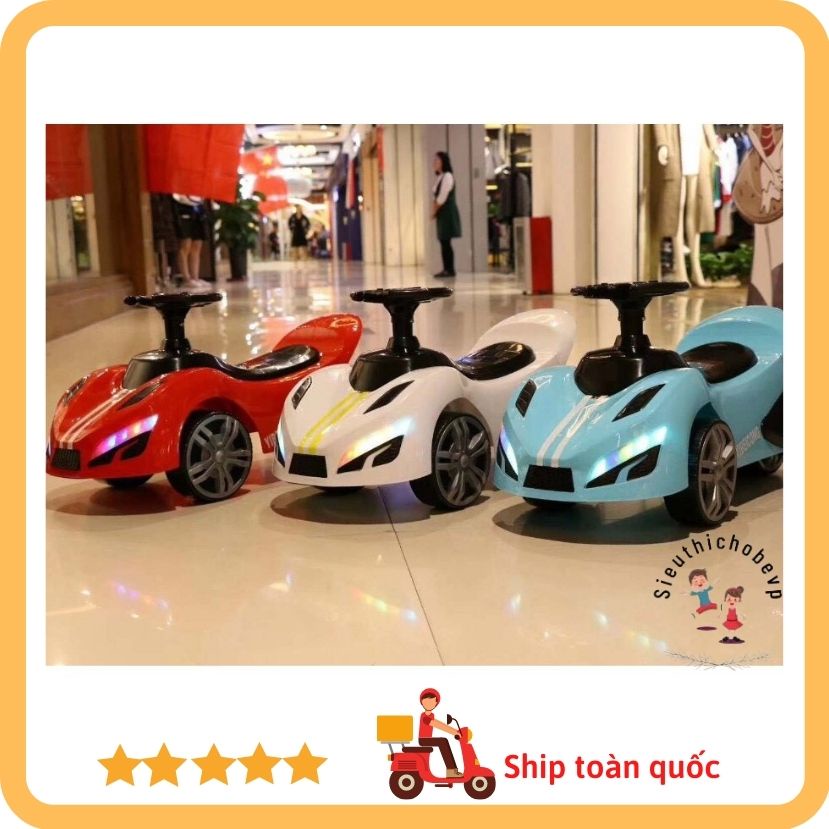 Xe chòi chân ô tô Audi có đèn + nhạc cho bé [ RẺ NHẤT SHOPEE ]