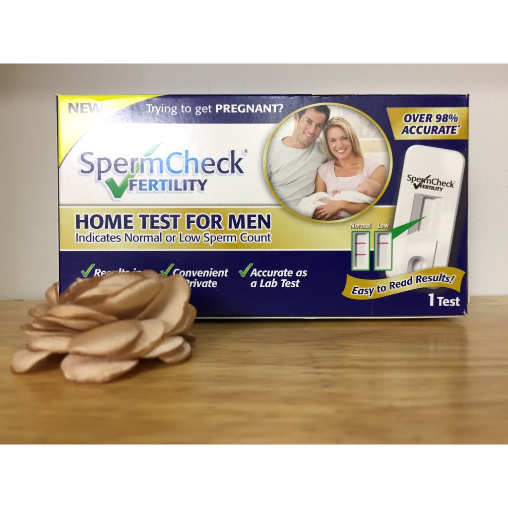 Bộ test tự kiểm tra chất lượng tinh trùng tại nhà SPERMCHECK cho nam giới