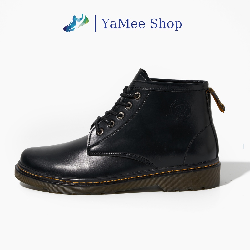 Giày derby nam, giày boots nam cổ lửng, đế khâu chắc chắn, tăng chiều cao 3cm | BigBuy360 - bigbuy360.vn