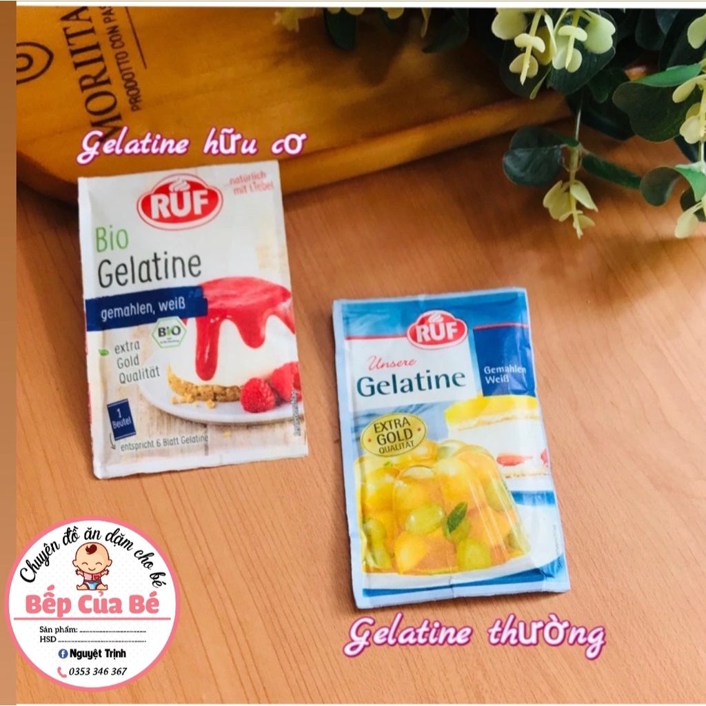 Gelatin Hữu Cơ Ruf Bio Đức 9g