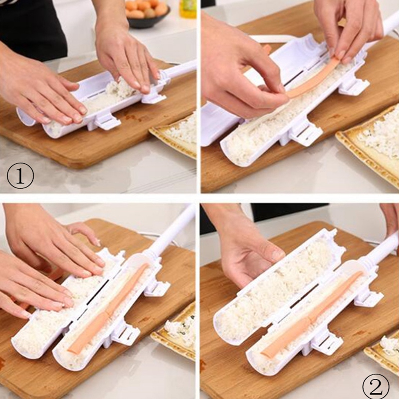 Sushi Bazooka Roller Maker Kit Rice Rolling Machine DIY Sushi Mould Kitchen Tools