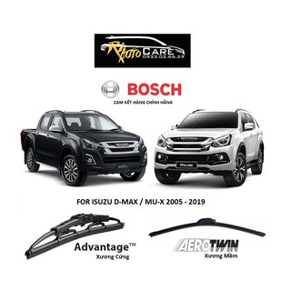 Bộ 2 Cái [Gạt Mưa] Wipers Bosch For [Isuzu D-Max/Mu-X] 19"-21" - Riautocare