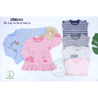Dokma_Áo cổ tròn dài tay dày bé trai, bé gái DMA192