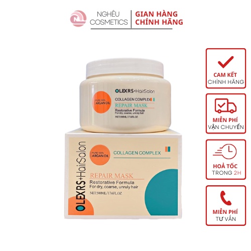 Kem Ủ Tóc Phục Hồi Olexrs Argan Oil Collagen Complex