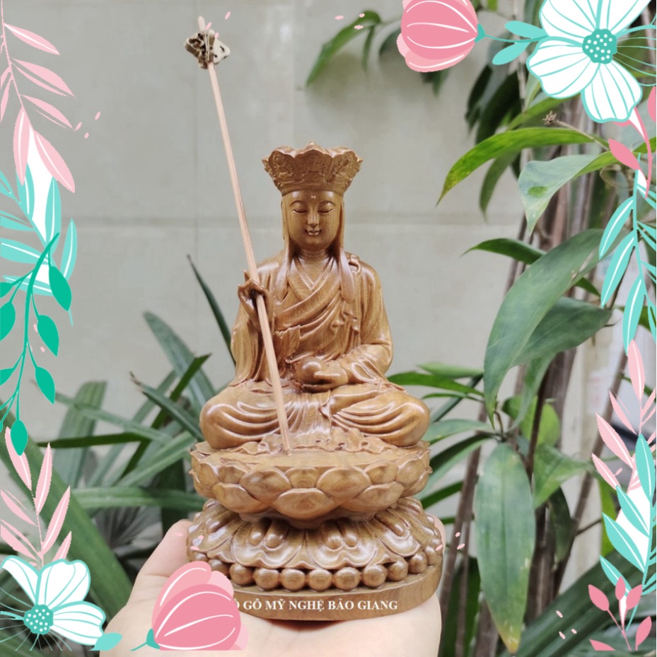 Tượng phật Địa Tạng Vương bồ tát bằng gỗ có mùi thơm