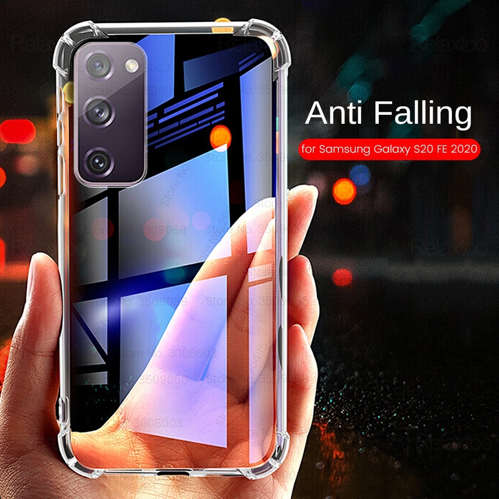 Ốp điện thoại TPU mềm trong suốt chống rơi rớt cho Samsung Galaxy S20 FE