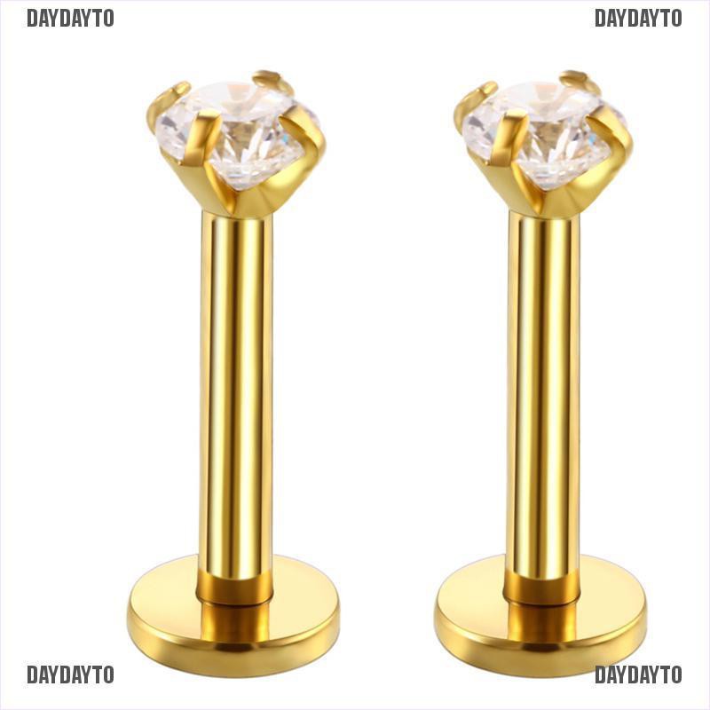 Khuyên Xỏ Sụn Tai / Môi / Cơ Thể Bằng Đá Zircon Helix Tragus 18G