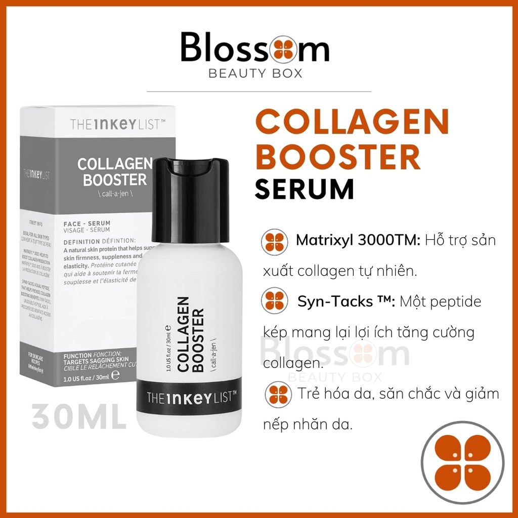 [Sephora US] [KHÔNG HỘP GIẤY]  Serum chống lão hóa COLLAGEN BOOSTER firming peptide THE INKEY LIST