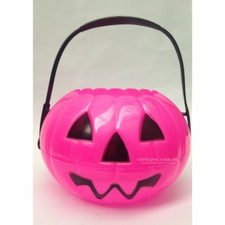 Giỏ bí ngô xin kẹo halloween cỡ lớn - đèn bí ngô cỡ lớn