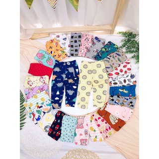 Combo 10 quần Dài cotton bozip cho bé trai bé gái từ 6-18kg Bách Nhật Shop