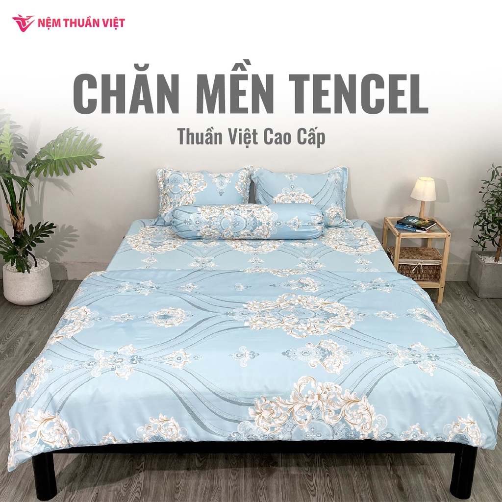 Mền Tencel Thuần Việt Cao Cấp - Xanh Dương TVM13 - Kích Thước 180x200