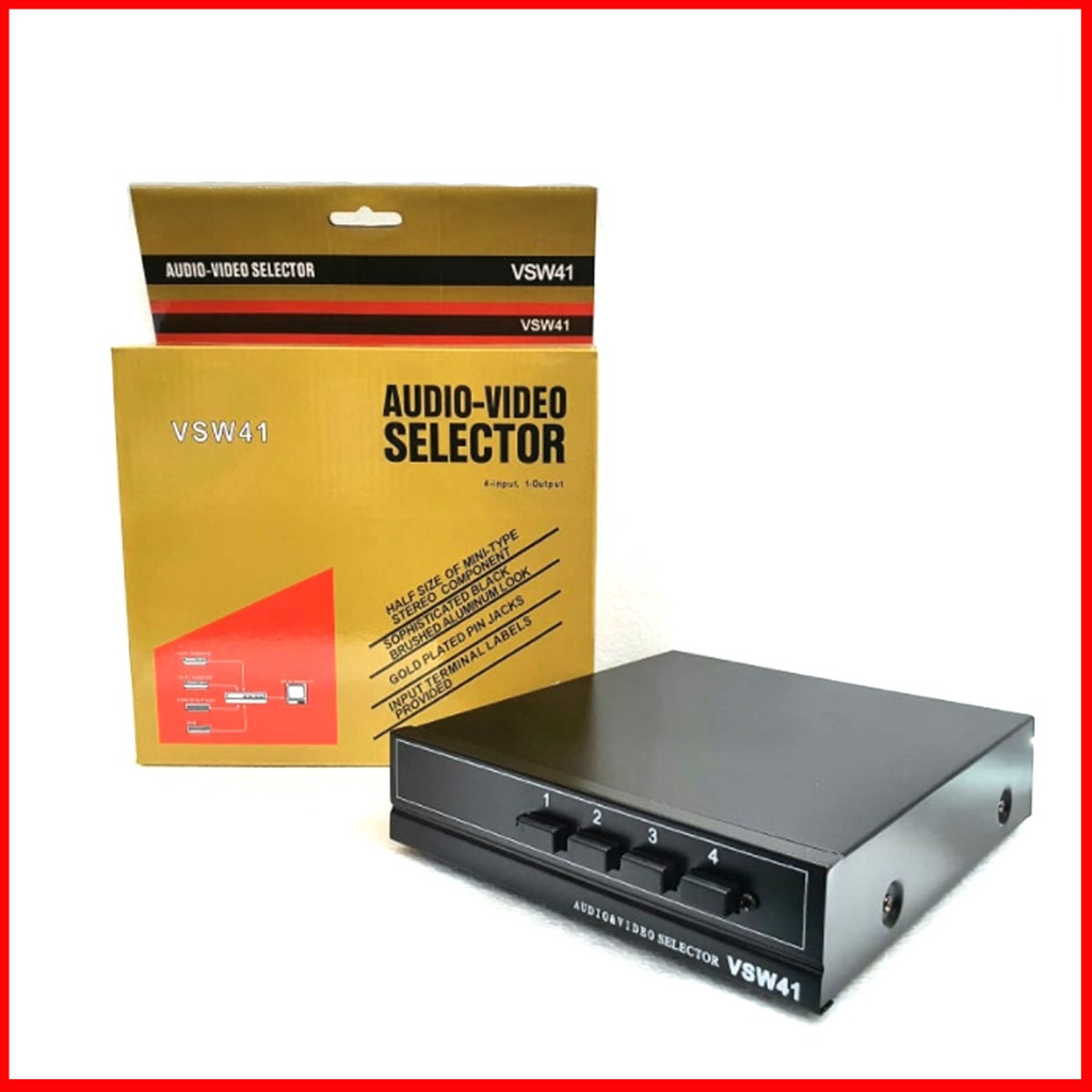Bộ chia tín hiệu ( chuyển tín hiệu ) AV 4 vào 1 ra. VSW41