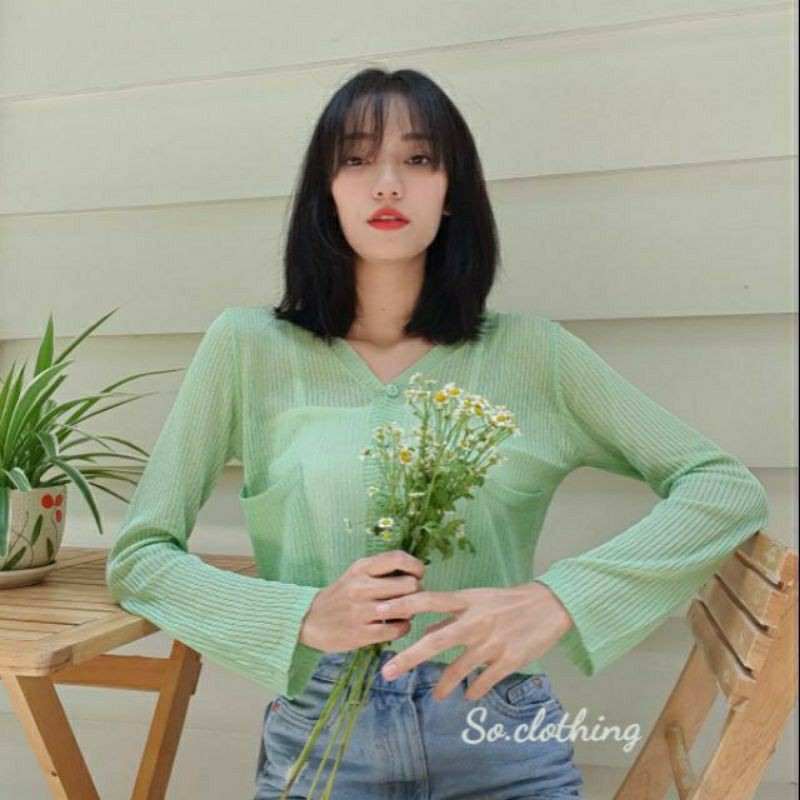 làEM _Cardigan len dáng ngắn 3 màu | BigBuy360 - bigbuy360.vn