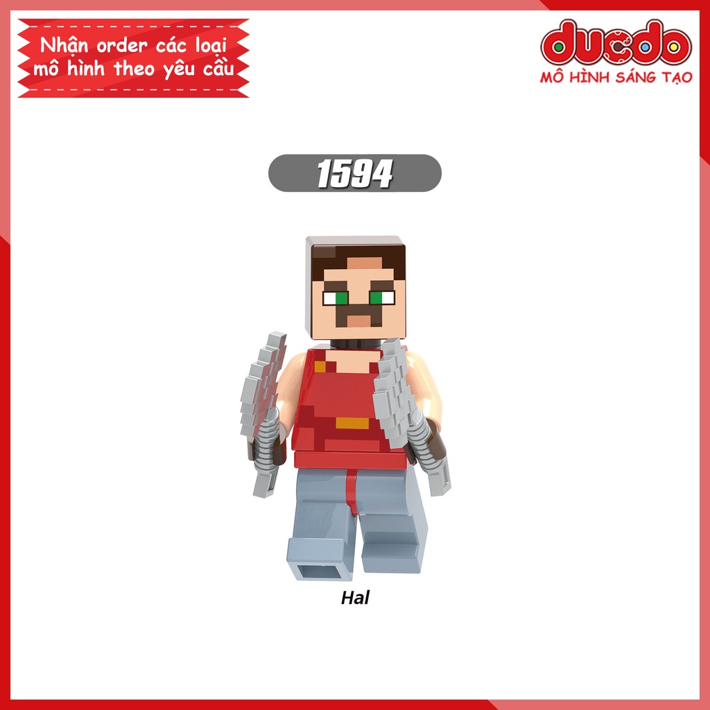 Minifigures các nhân vật Minecraft - Đồ chơi Lắp ghép Xếp hình Mini Mô hình XINH X0299