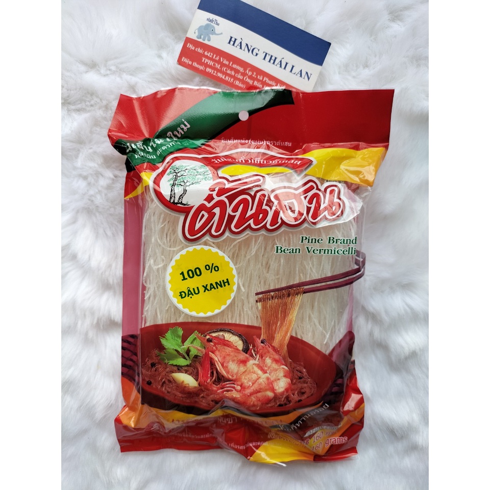 Miến Đậu Xanh Khô PINE BRAND BEAN Thái Lan 160g- Miến Thái Lan 100% từ đậu xanh