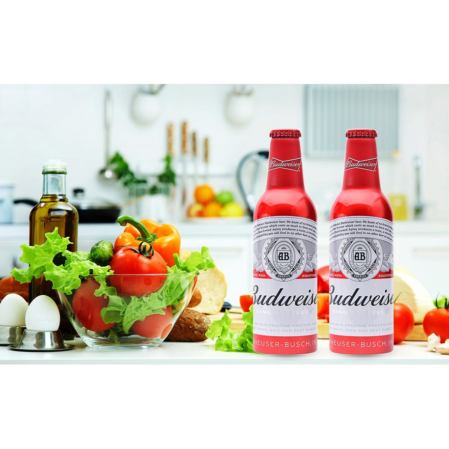 Bia Budweiser Alu 355ml X 24 chai nhôm | Chính hãng date dài