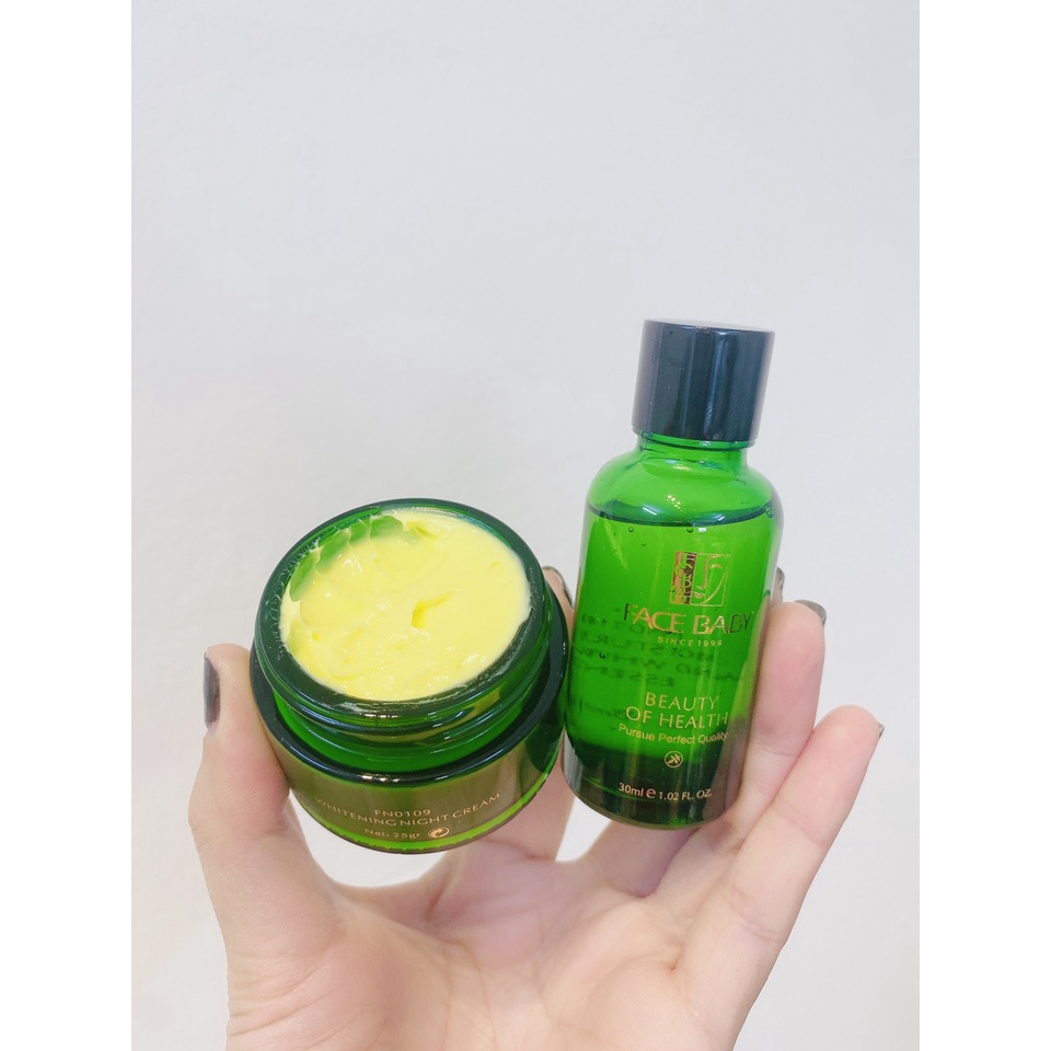BỘ KEM TÁI SINH PHỤC HỒI TRẮNG DA NÁM FACE BABY XANH
