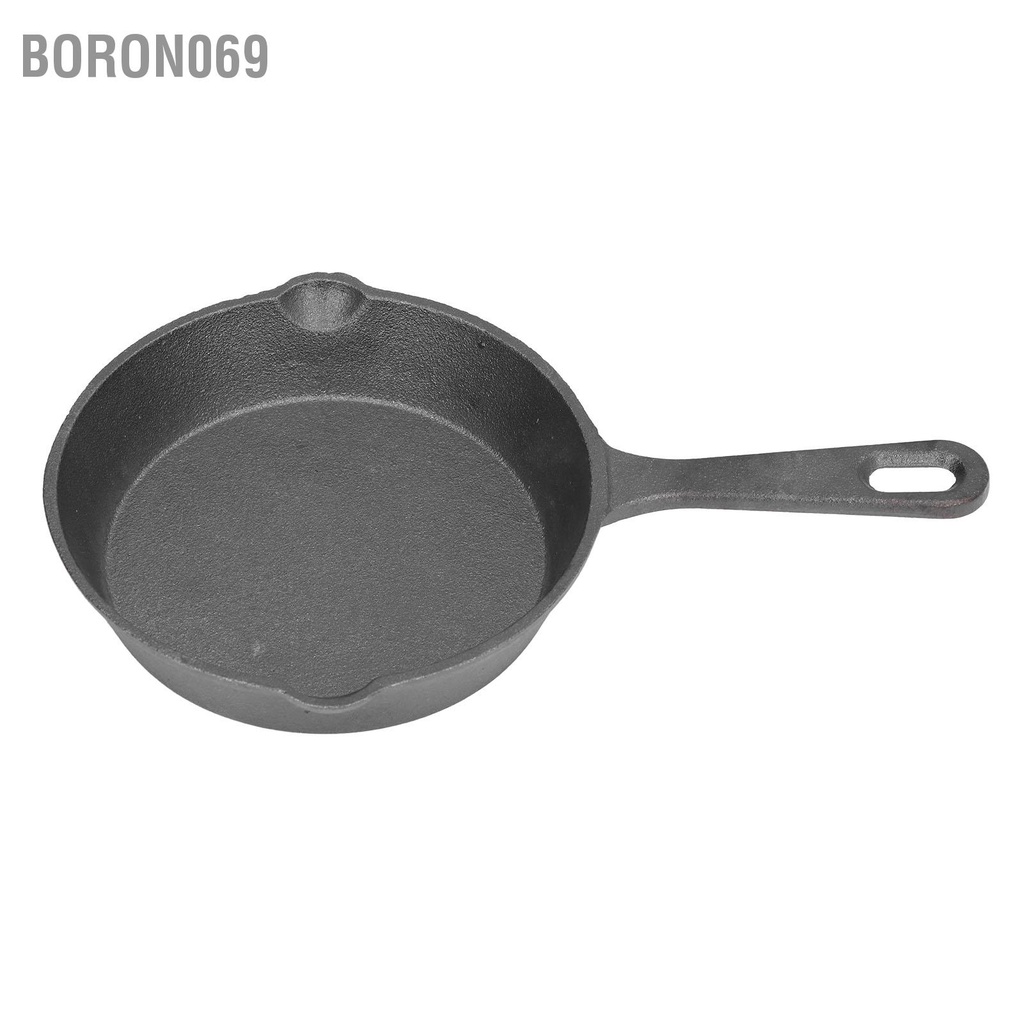 cái chảo Đường kính 14CM Chảo chiên mini bằng gang có đáy phẳng chống dính cho nhà bếp gia đình Boron069