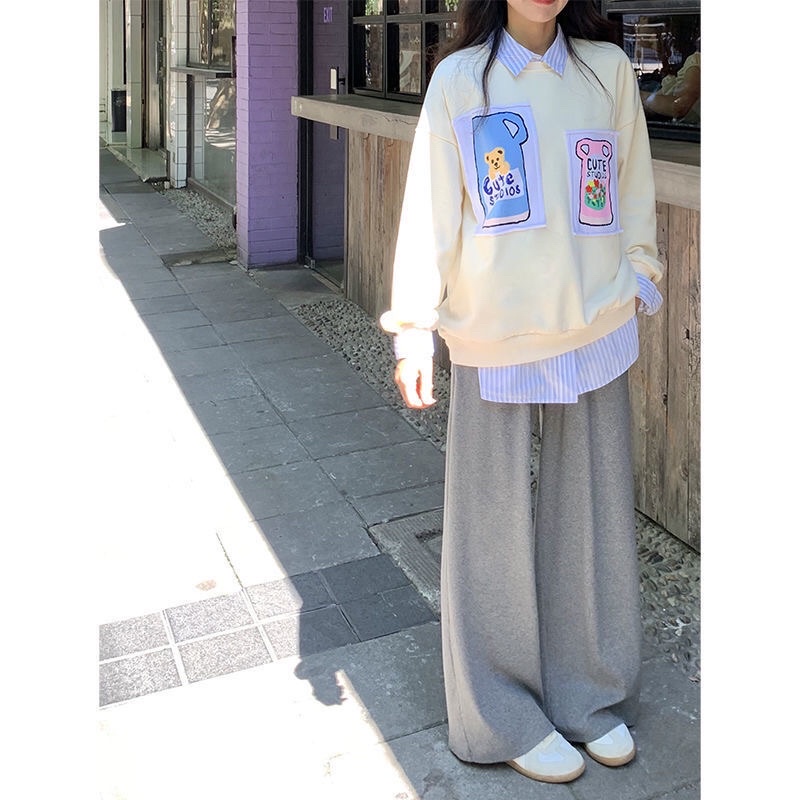 Áo sweater ulzzang giống Jennie Blackpink