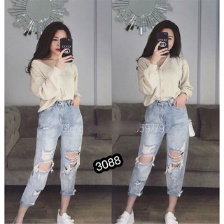 QUẦN BÒ RÁCH MÃ 3088 CÁ TÍNH