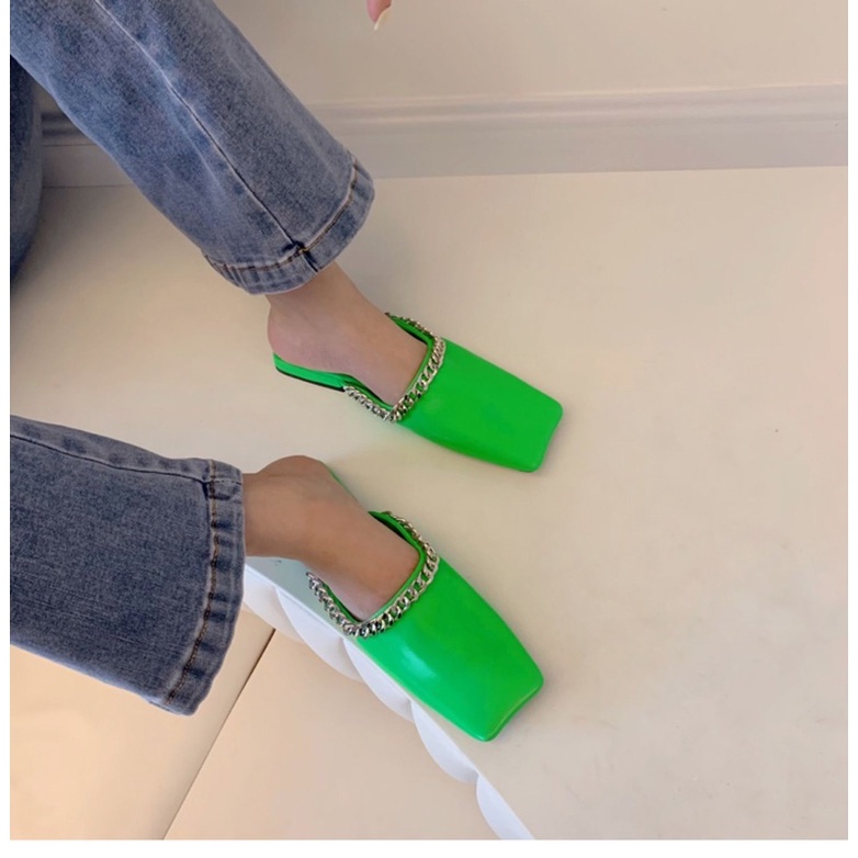 ✨💕Giày dép cao gót màu xanh lá hot trend năm nay đây ạ