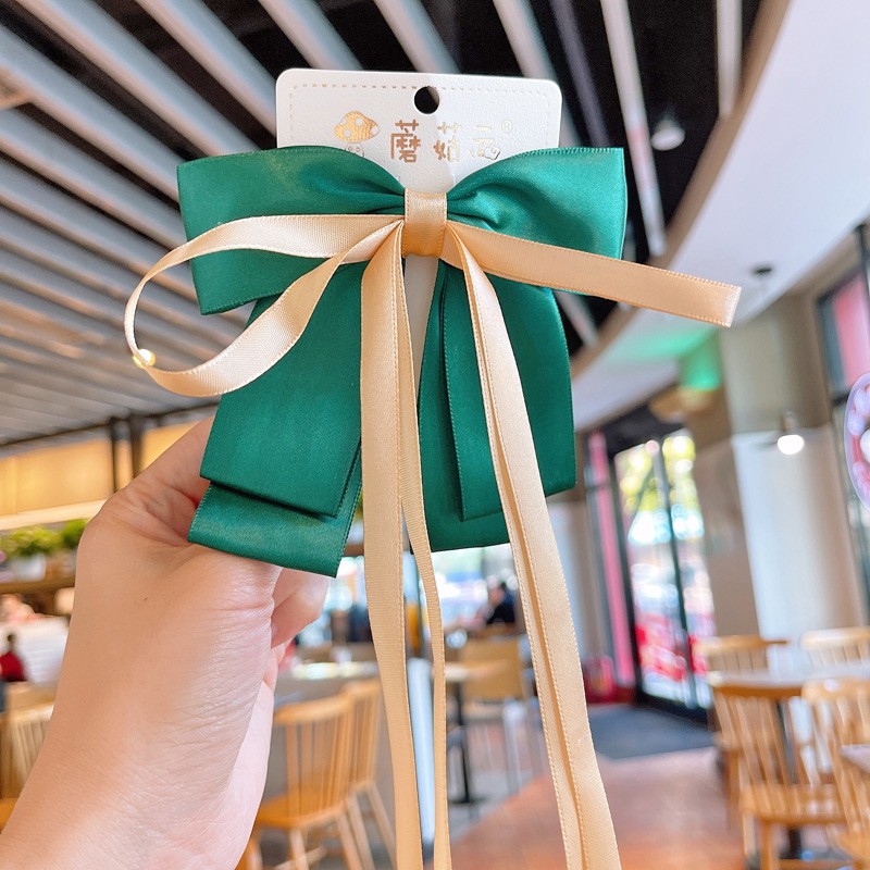 Kẹp Tóc Nơ Vải Ruy Băng Thời Trang